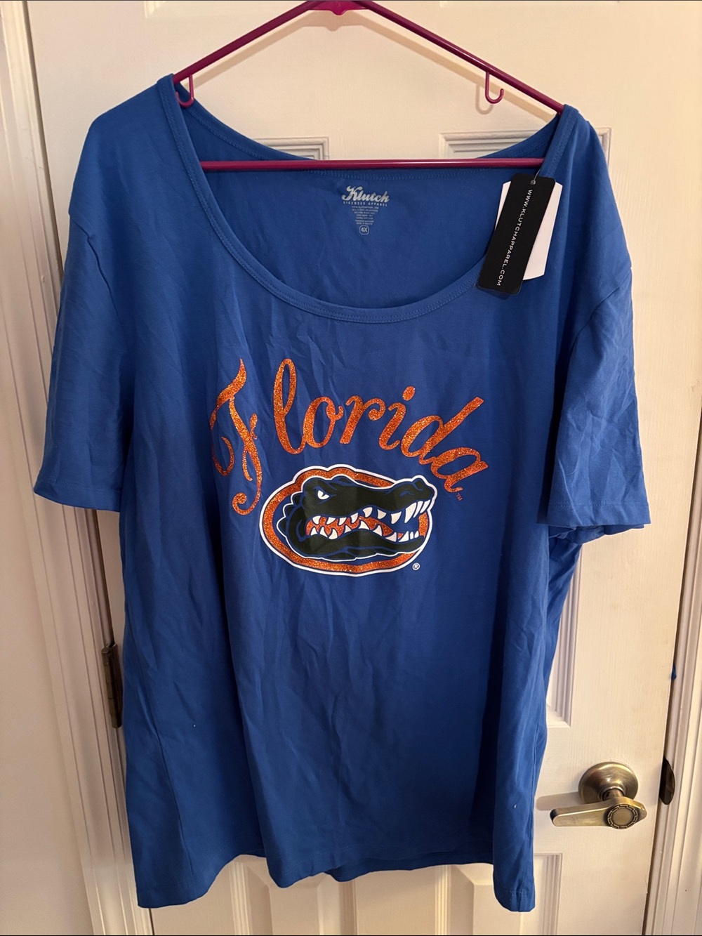 Florida Gators Blue Short Sleeve Scoop Neck Tee